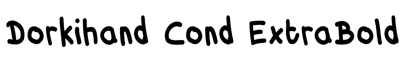 Dorkihand Cond ExtraBold